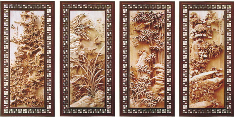 仿古挂件梅兰竹菊
